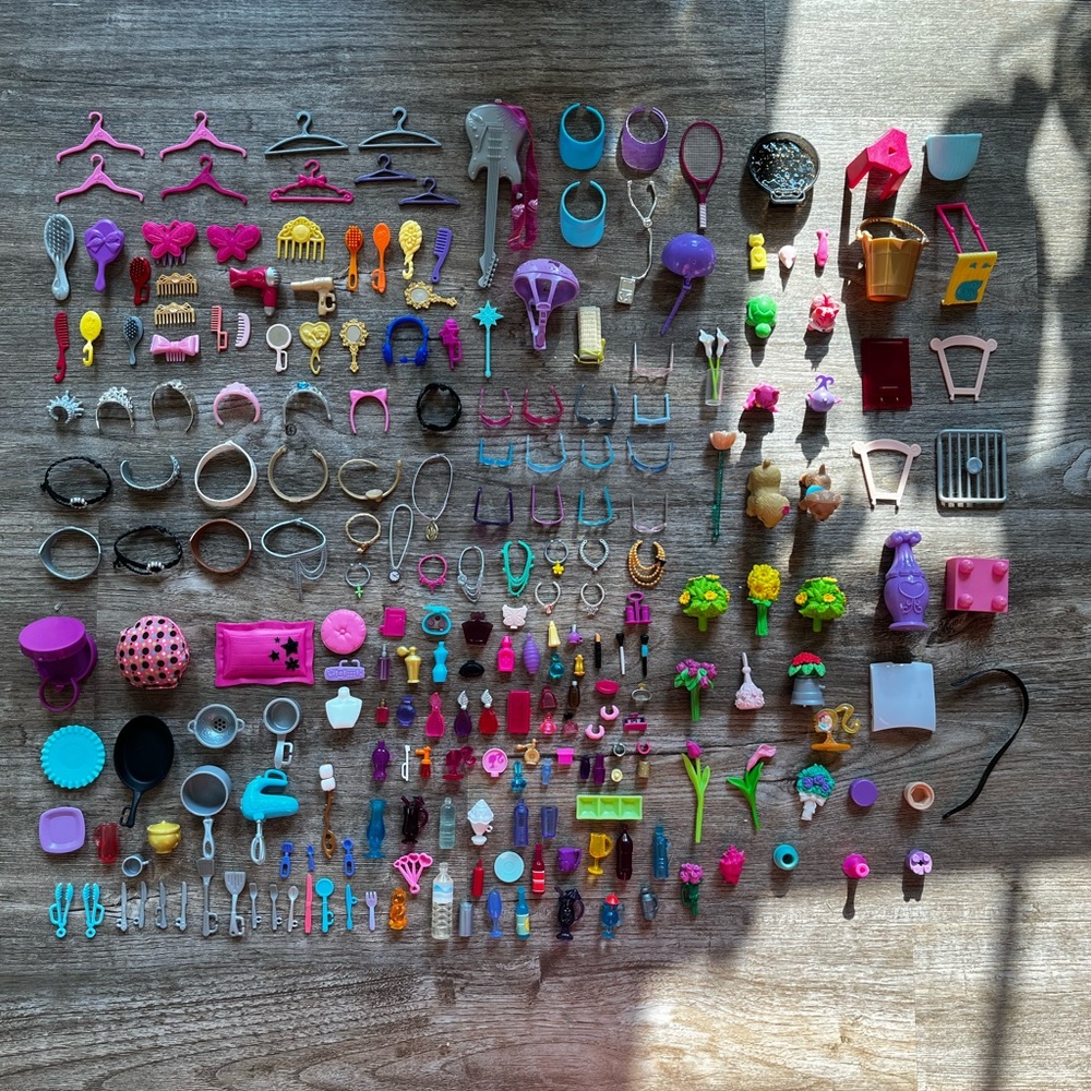 Huge Barbie Accessories Lot